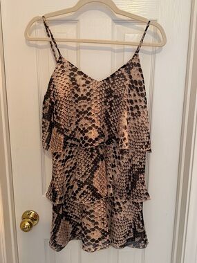 Show Me Your MuMu Snake Print Mini Dress